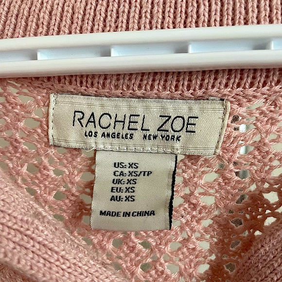 RACHEL ZOE FASHION SWEATER TOP BABY PINK - Picture 3 of 4